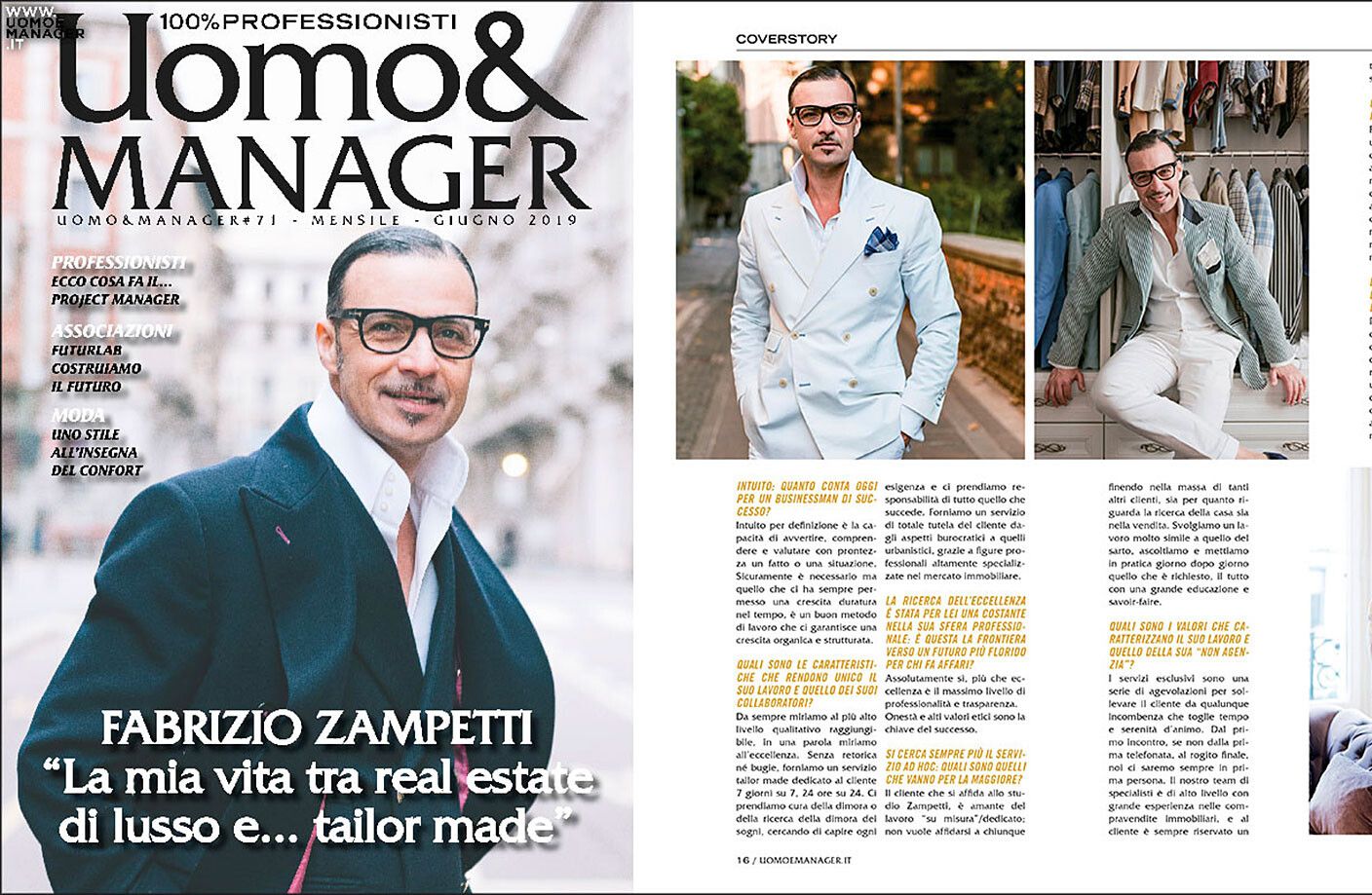 Rivista UOMO & MANAGER - Edizione 71 Giugno 2019