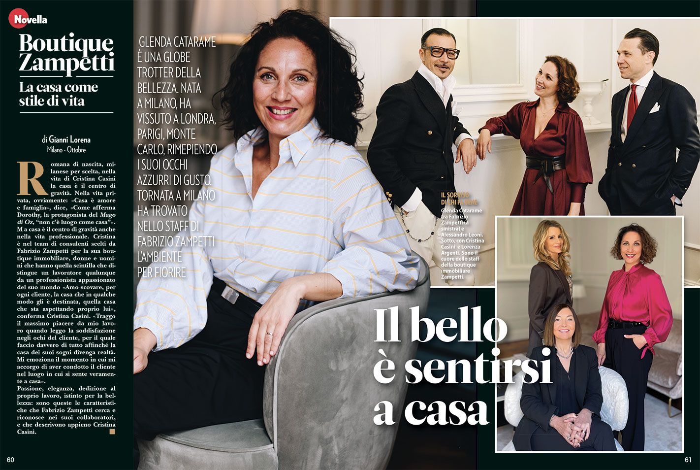 Glenda Catarame, il bello è sentirsi a casa | Novella 2000 - Ottobre 2022