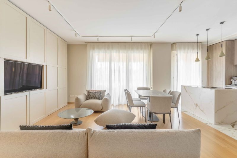 Moderna residenza con terrazza e box