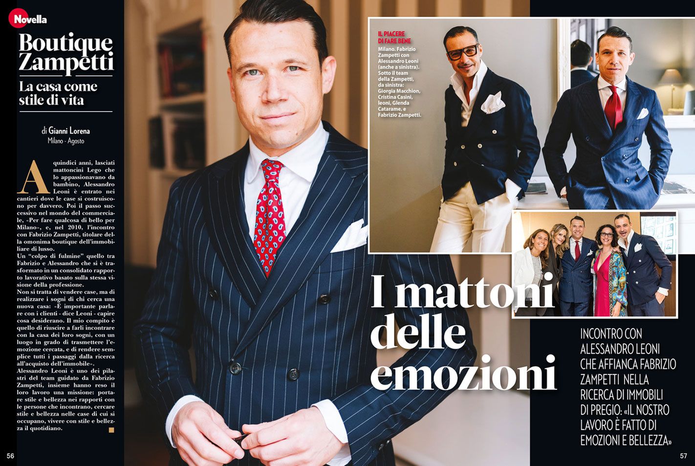 Alessandro Leoni, i mattoni delle emozioni | Novella 2000 - Agosto 2022